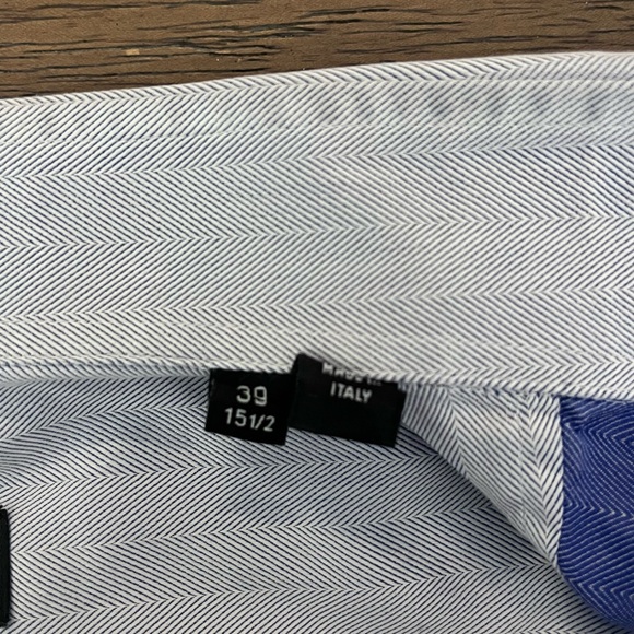 Hugo Boss Slim Fit Two Ply Button Down Dress Shirt Mens size 39 15 1/2 - Picture 3 of 8